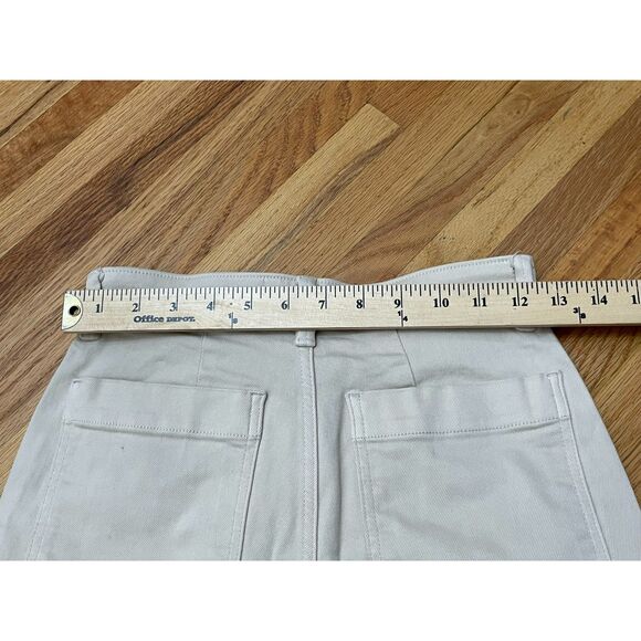 Everlane Women's 0 Ecru Beige Pant Cotton Chino Crop Straight Leg Crop Office - Picture 10 of 10